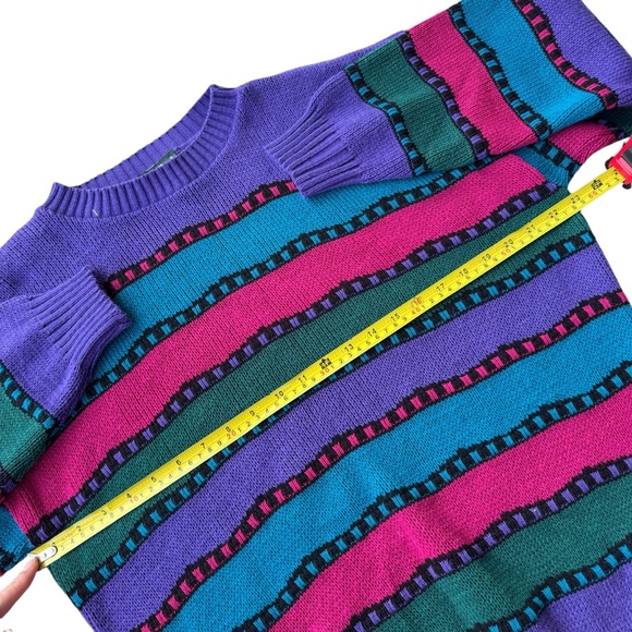 Cabin Creek Vintage Coogi Style Knitted Sweater Pullover Jumper Winter Preppy - Picture 9 of 9